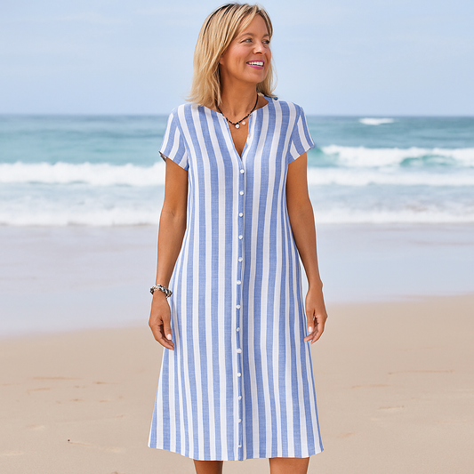 CLAIRE - Vestito CopriCostume in Lino Traspirante