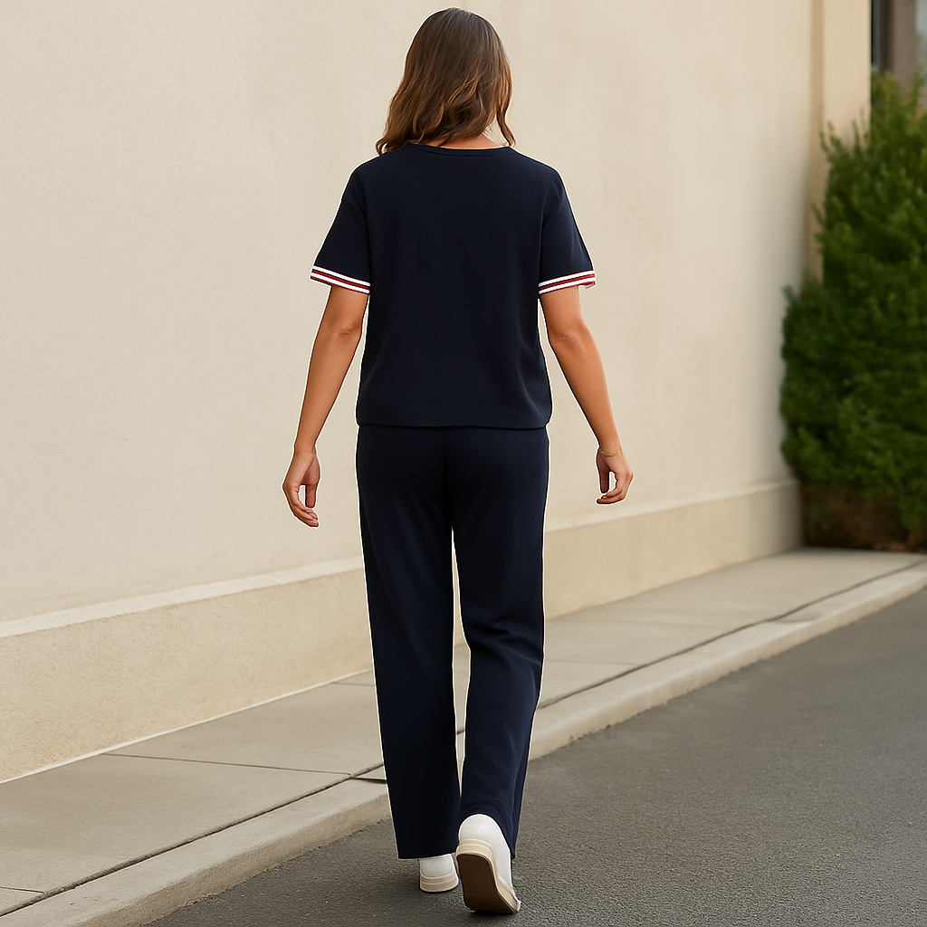 GIADA - Completo Maglietta + Pantalone in Seta Traspirante