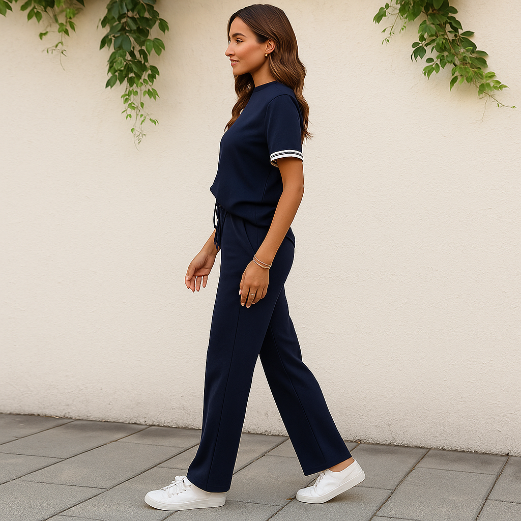 GIADA - Completo Maglietta + Pantalone in Seta Traspirante