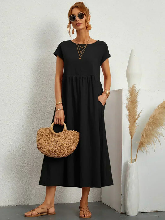 GRACE - Vestito Lungo Estivo in Cotone Traspirante