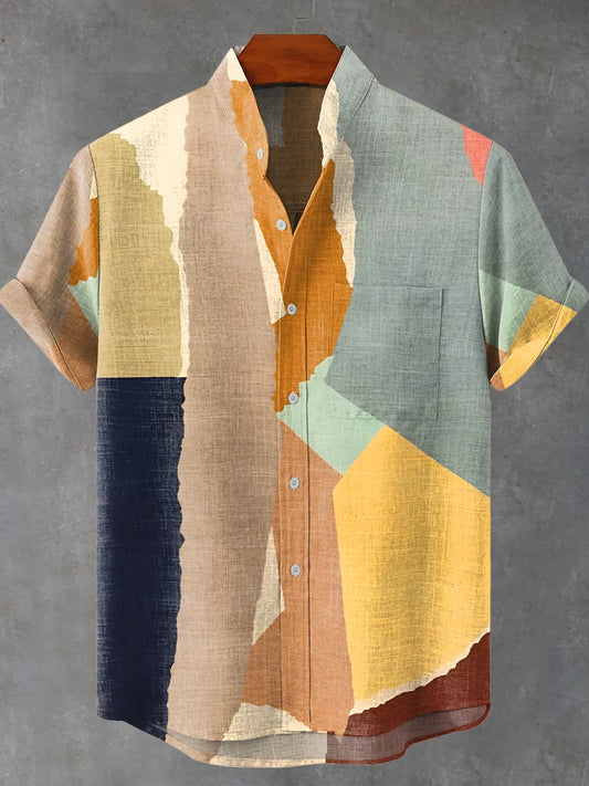 Camicia Multicolore in Cotone Traspirante